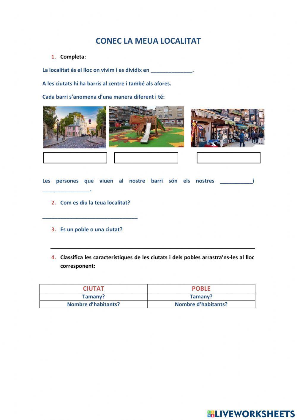 Conec la meua localitat