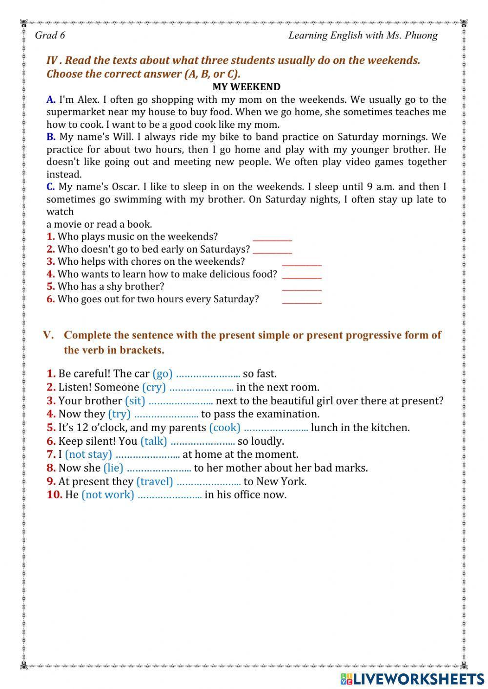 I learn smart world 6 - unit 3