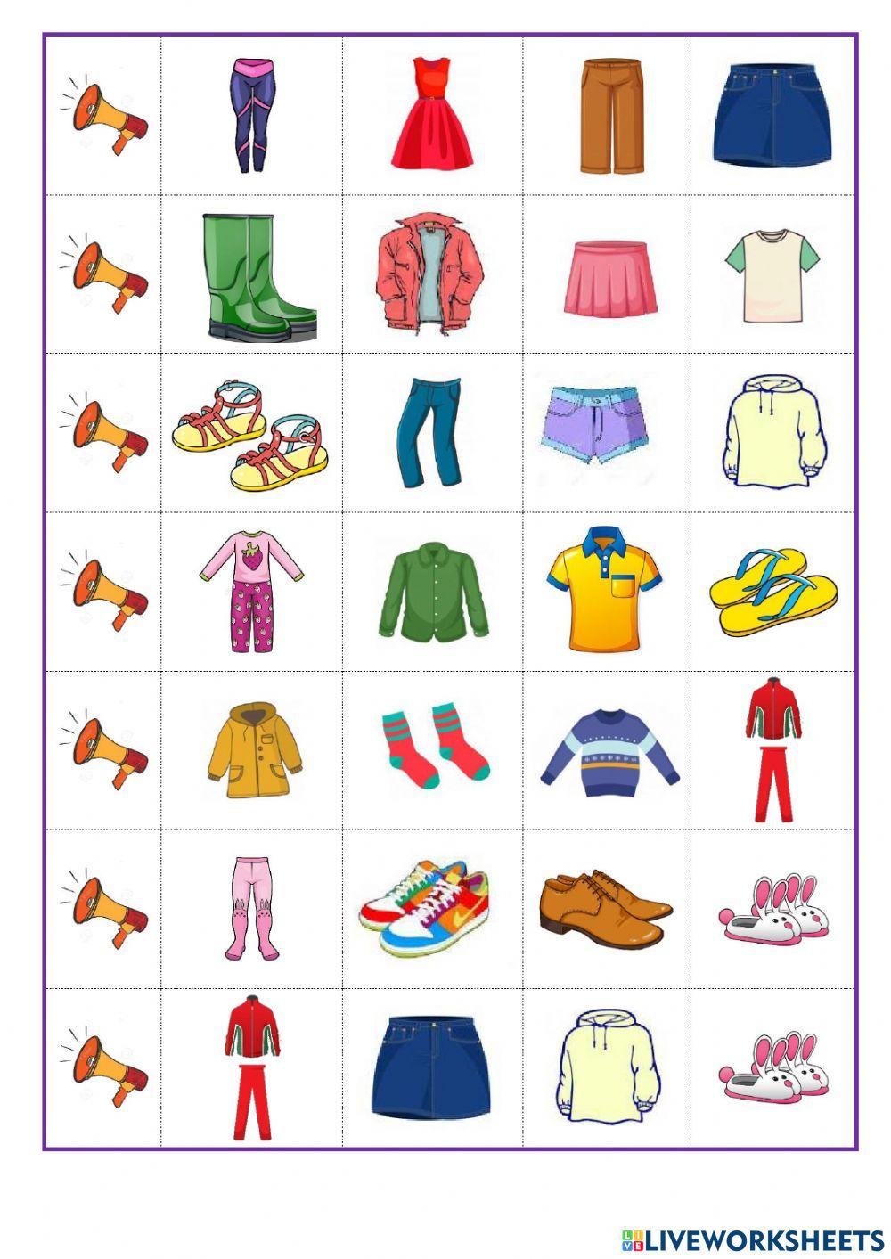 Listen and choose clothes