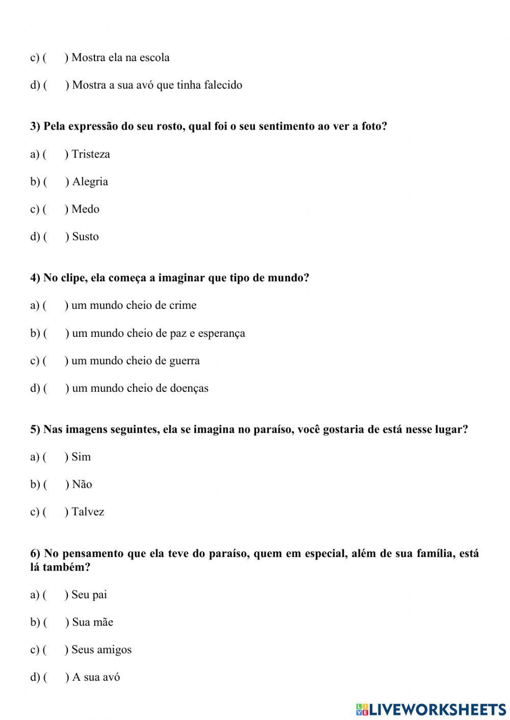 Sentimentos e esperança