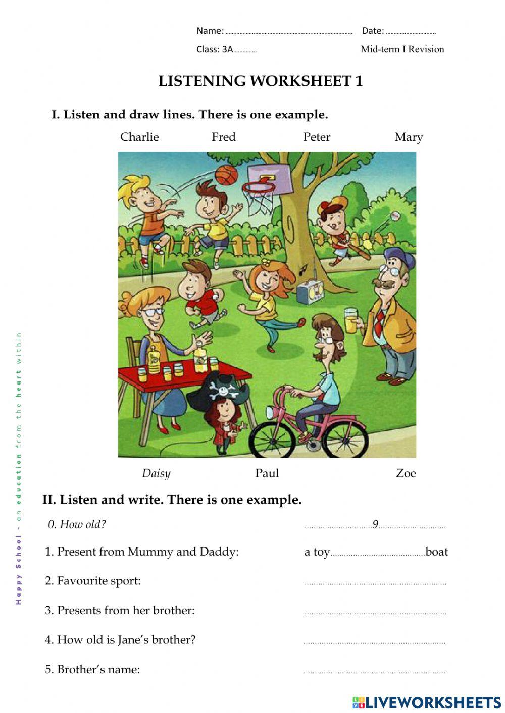 MIDTERM I-Listening 1