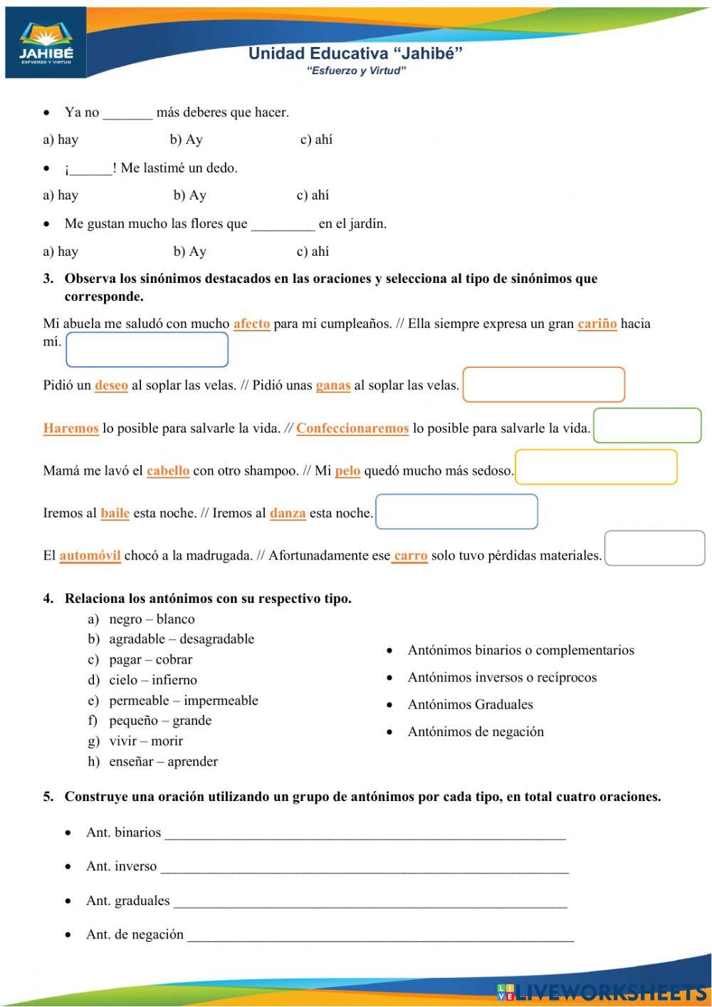 Lección No. 2 (8vo EGB)