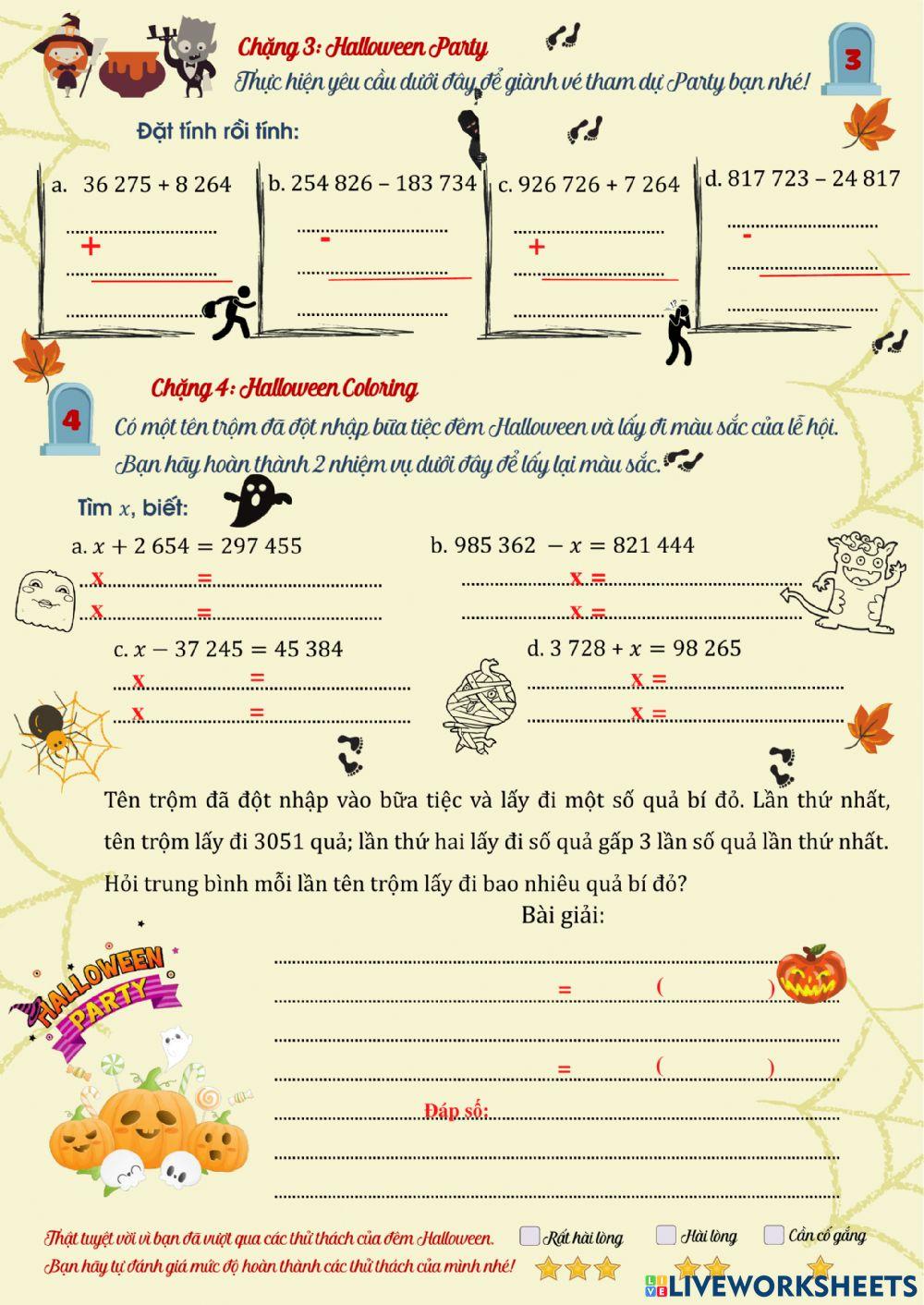 Phiếu bài tập Toán - tuần 6