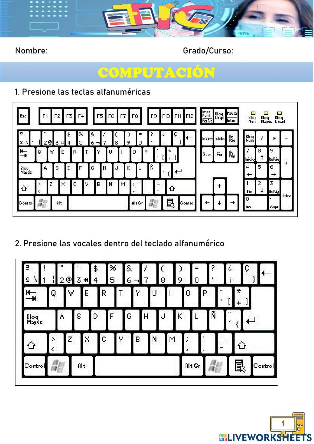 Teclas Alfanuméricas