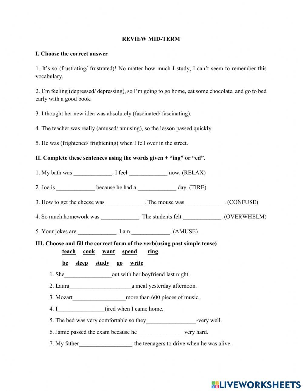 Review Mid-term Think 1