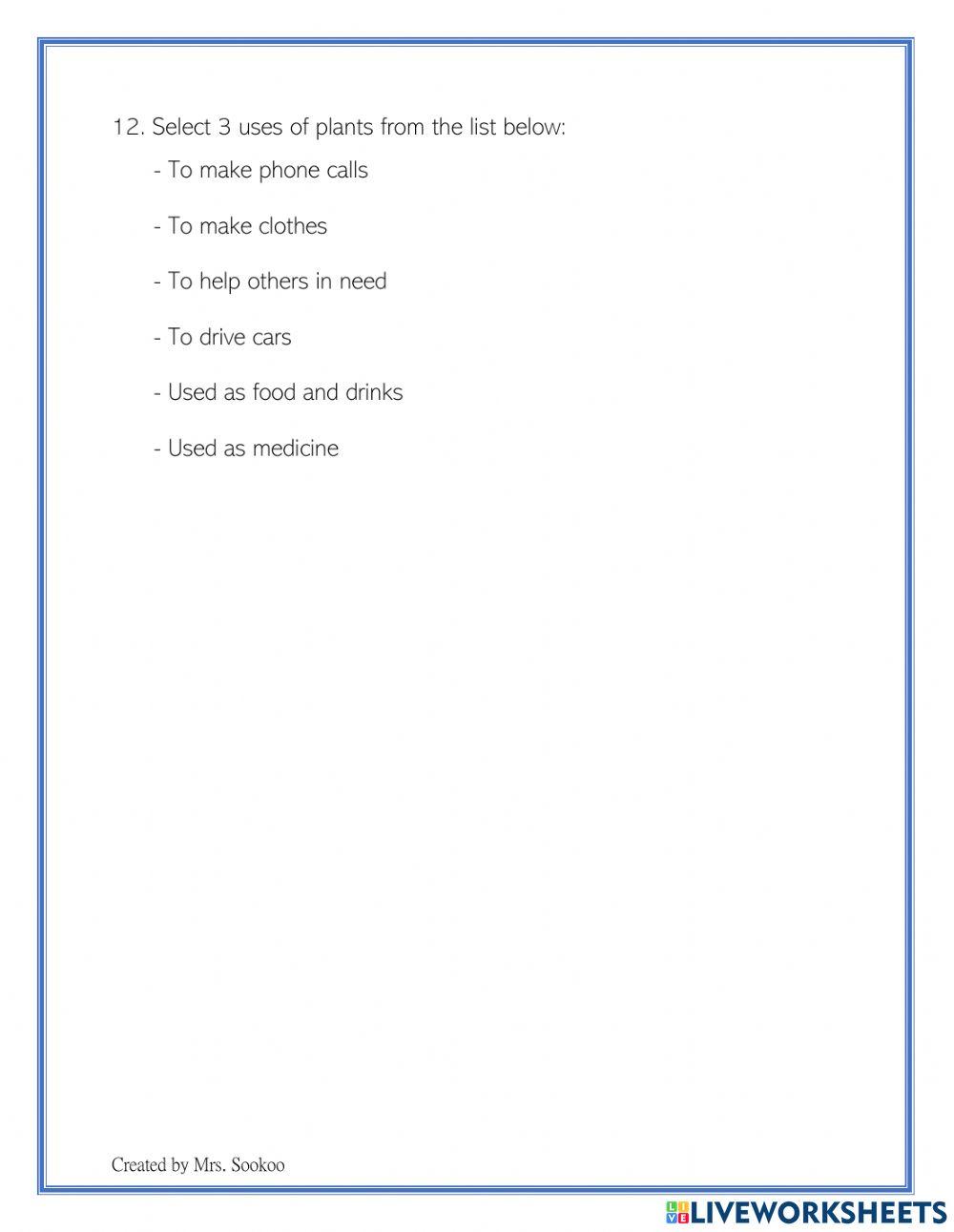 Social Studies & Science Weekly Test 29th Oct