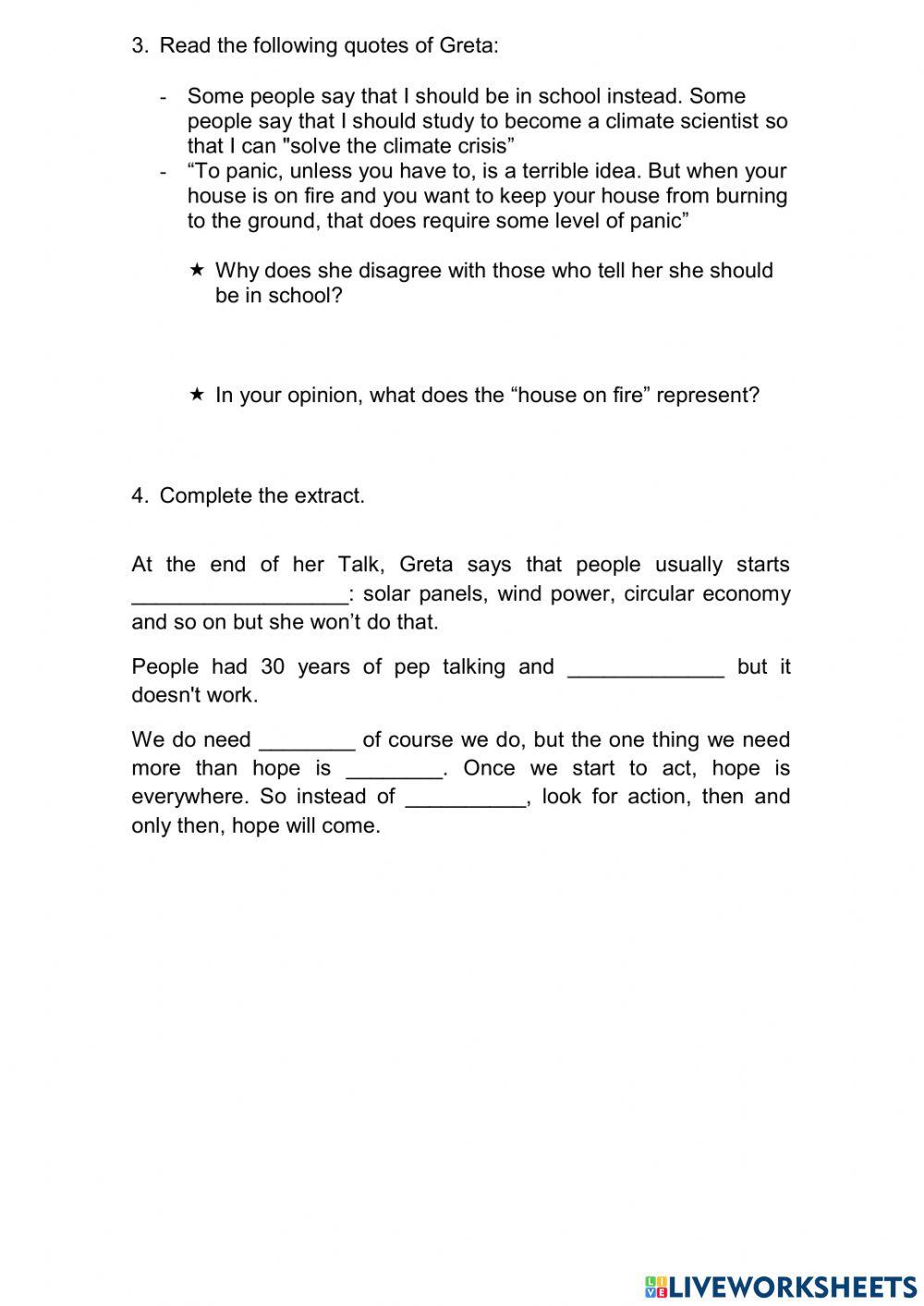 TedTalk - Greta Thunberg