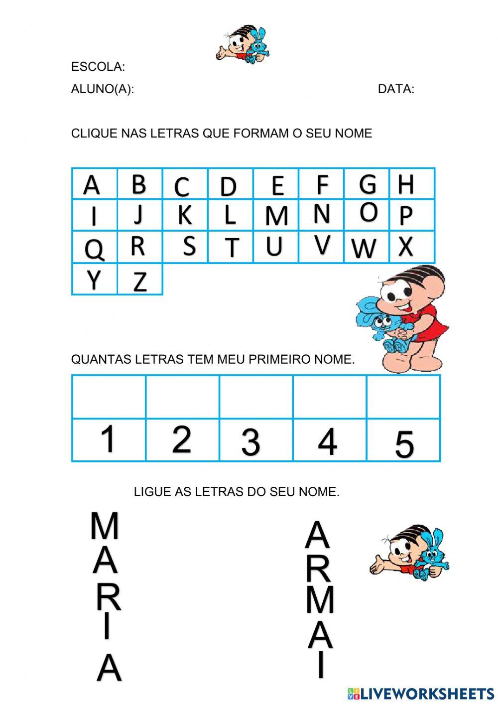 Reconhecendo meu nome