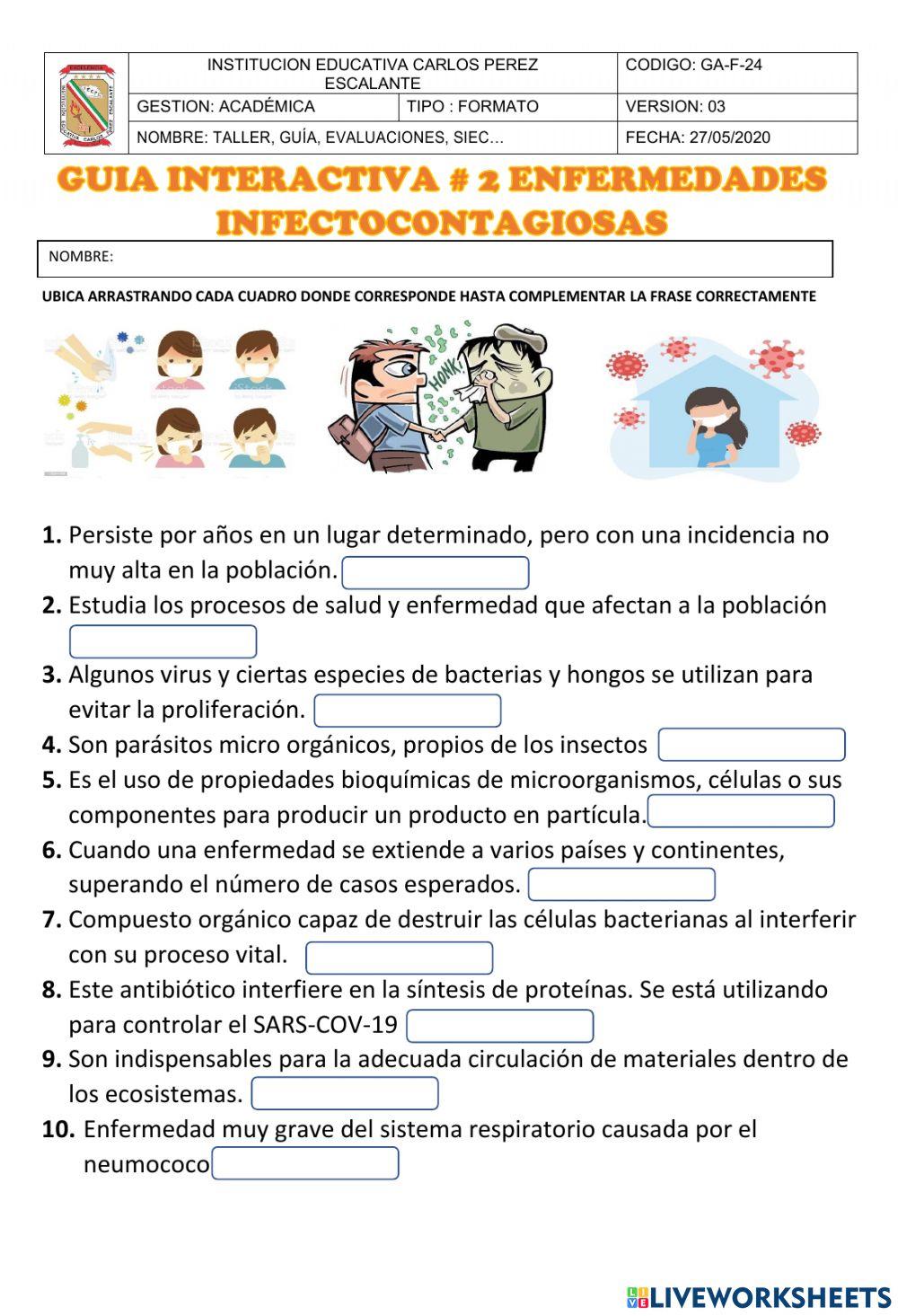 Enfermedades infectocontagiosas