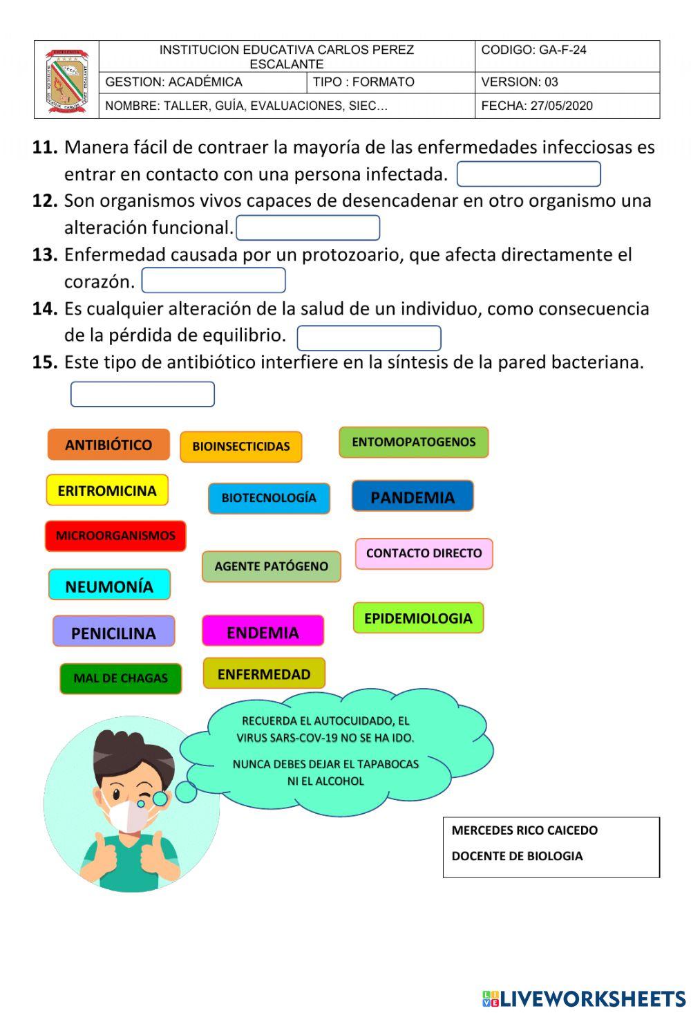 Enfermedades infectocontagiosas