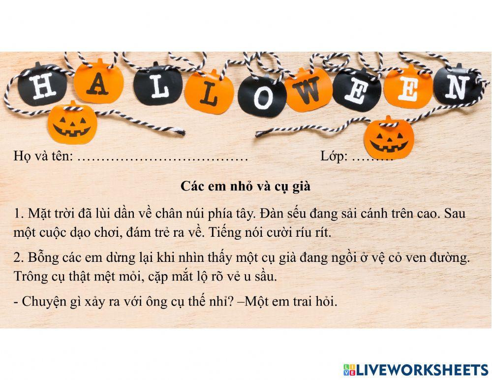 Các em nhỏ và cụ già