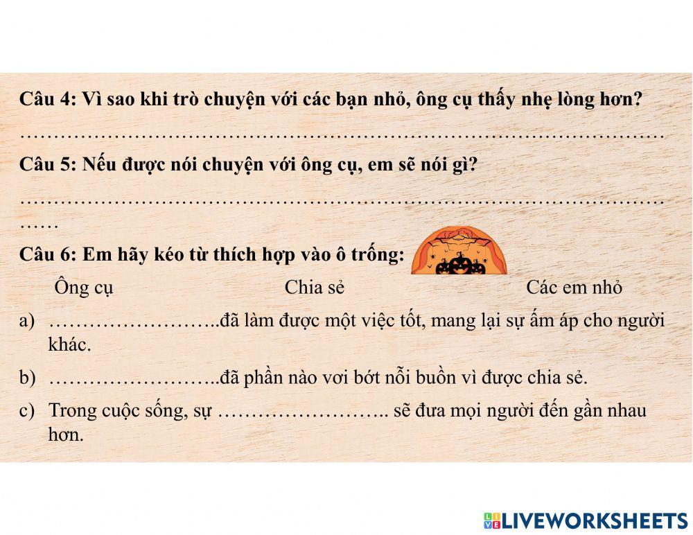 Các em nhỏ và cụ già