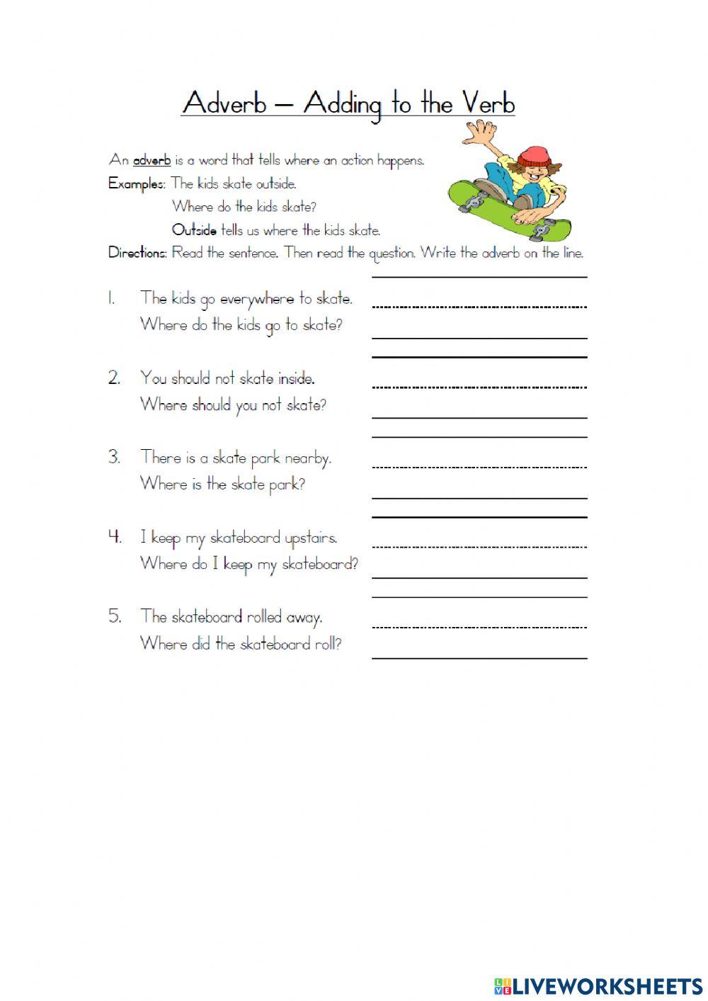 Adverb Adding to the Verb