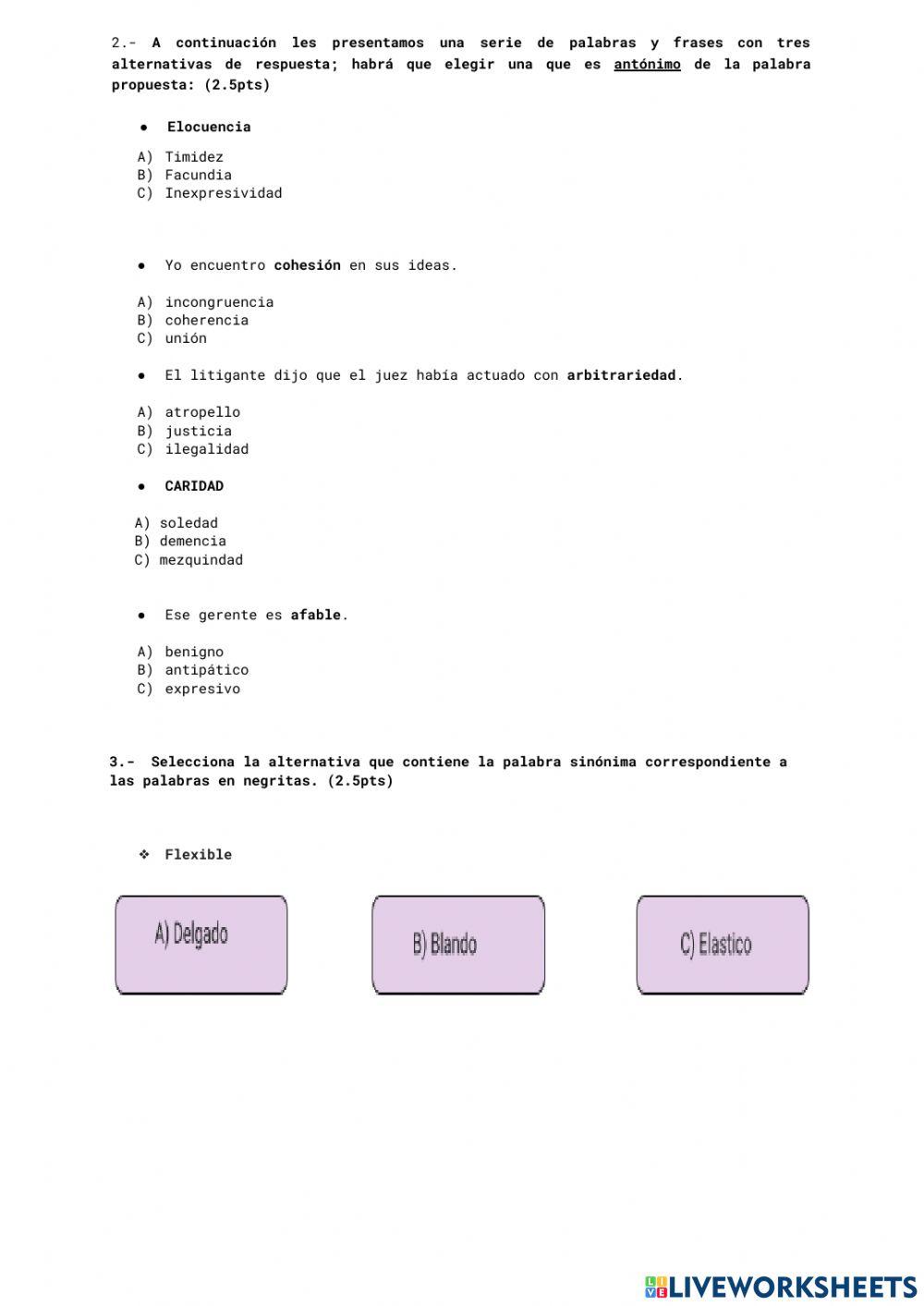 Evaluación Bach ciclo 5