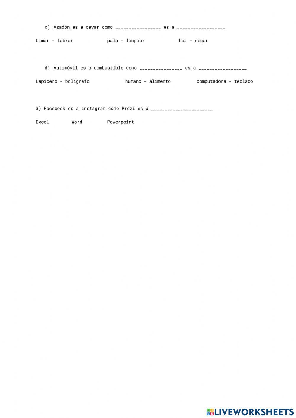 Evaluación Bach ciclo 5