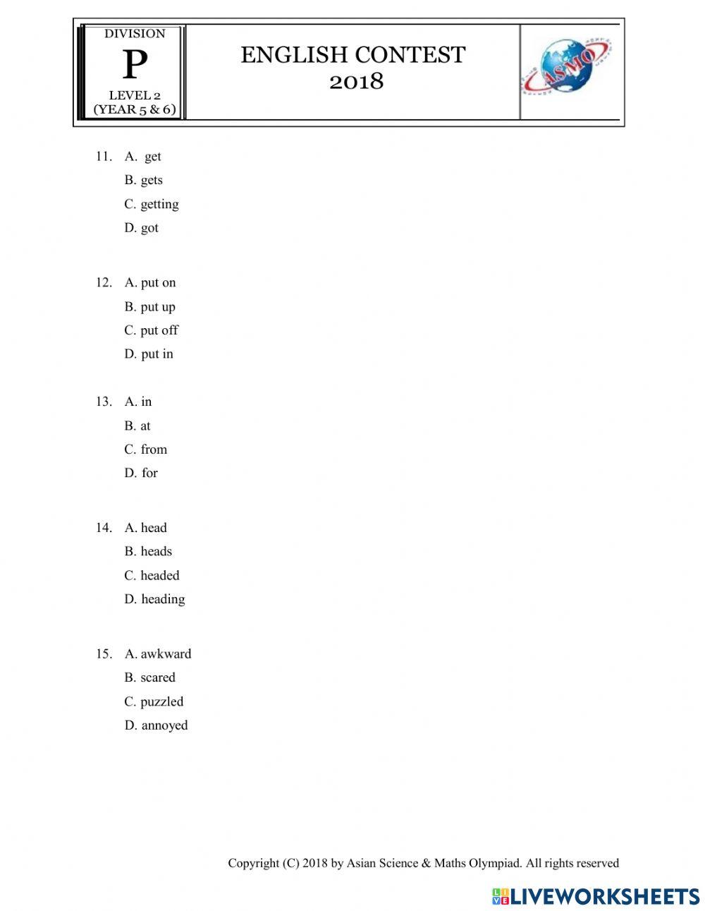 Asmo-Level 2-Test 1-part 2