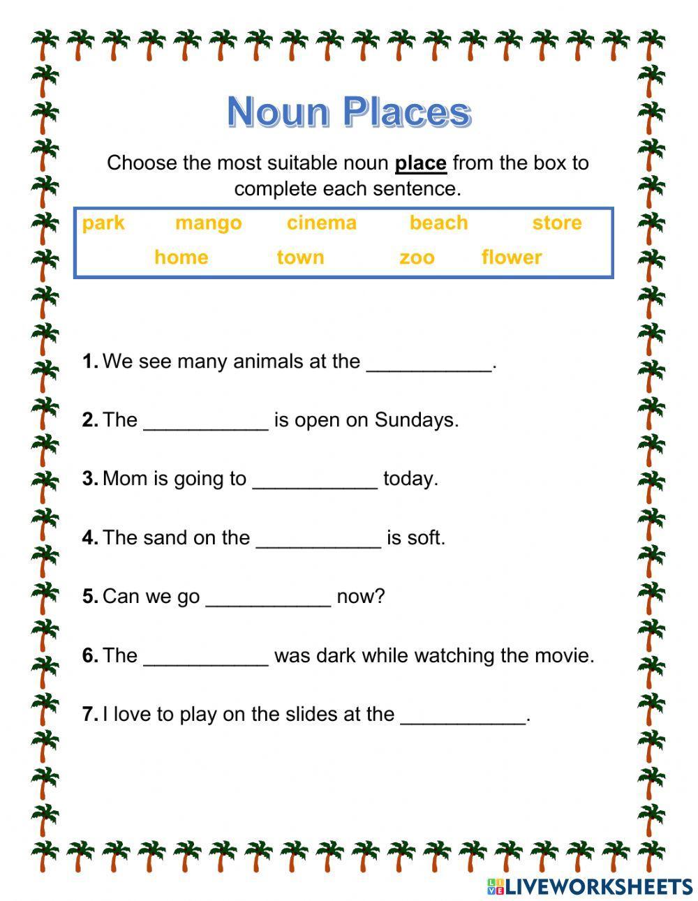 Noun Places