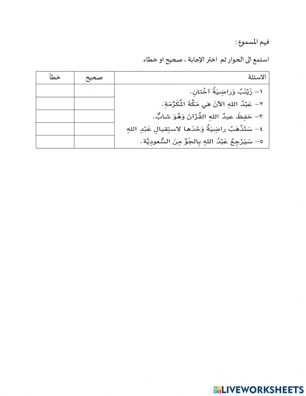 فهم المسموع