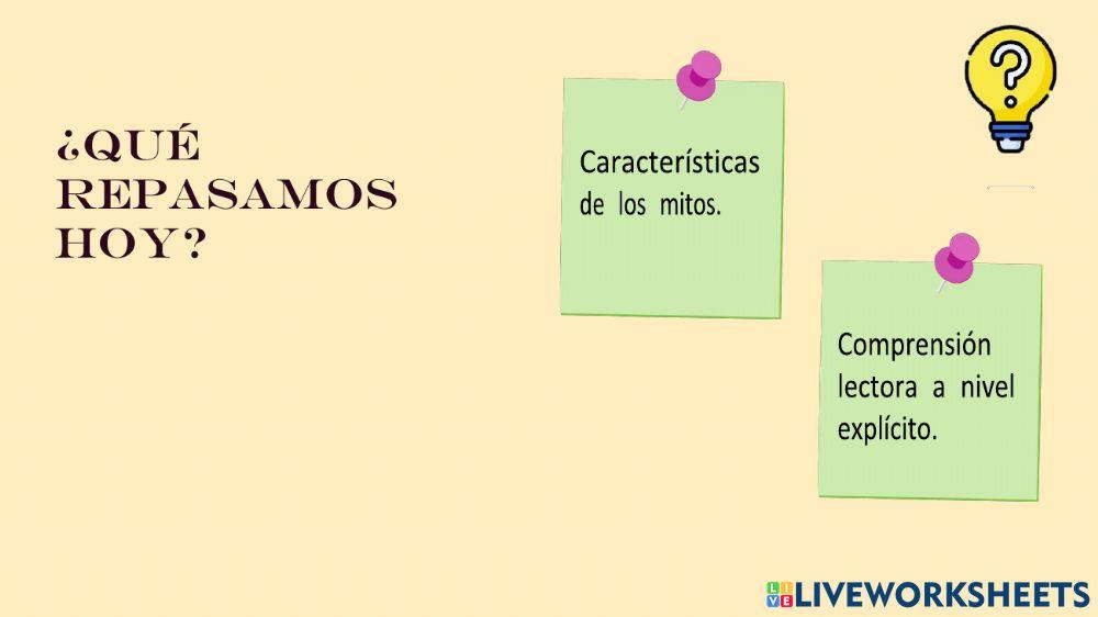 Actividad individual -El Mito-