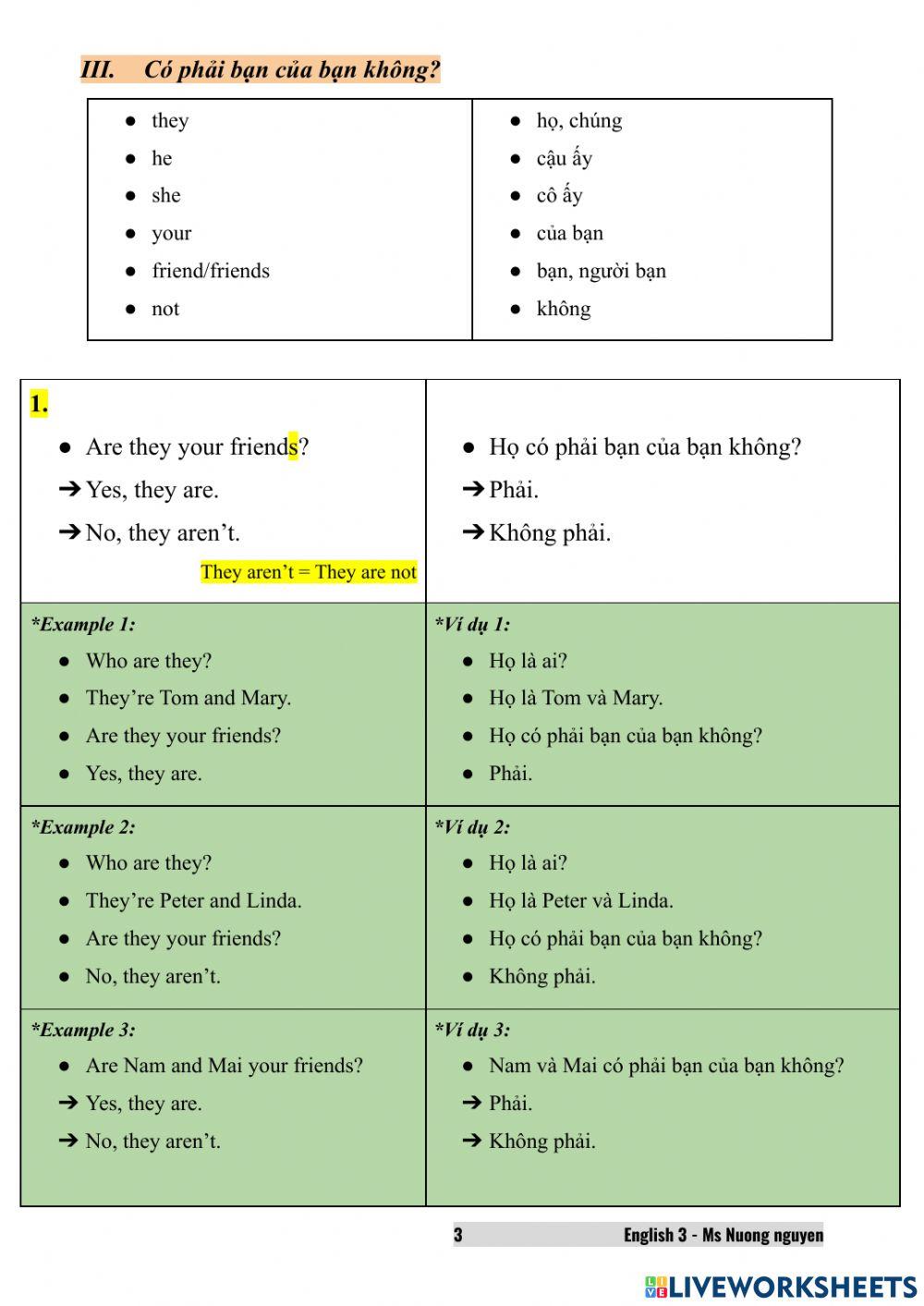 E3U5 Are they your friends?