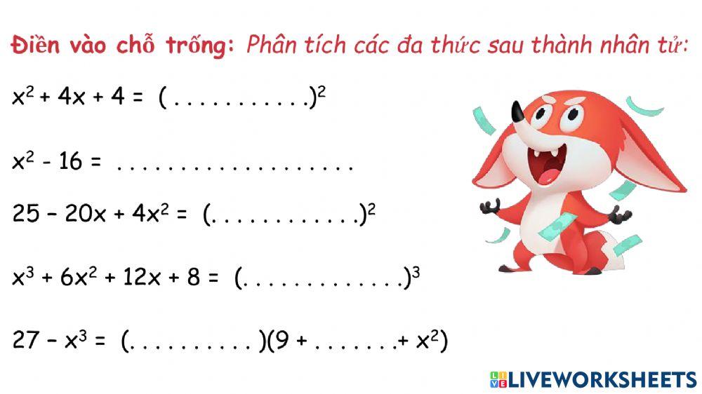 PHÂN TÍCH ĐA THỨC THÀNH NHÂN TỬ (p1+2)