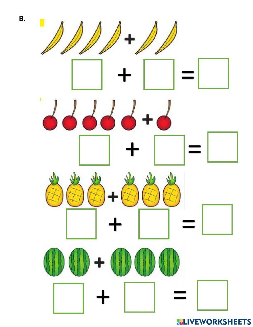 Bài ôn tập cộng trong phạm vi 6