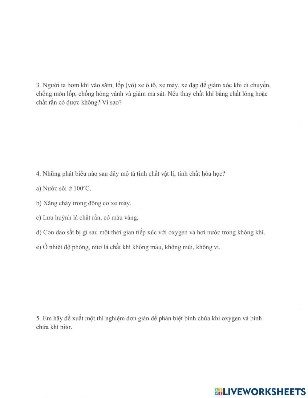 Bài tập ôn tập hoá 1