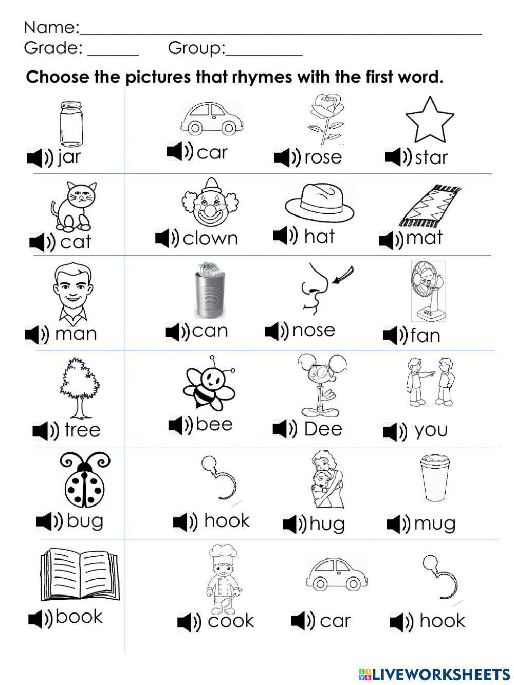 Rhyming words 1475909 Adriana Rocío Espinosa Herrera