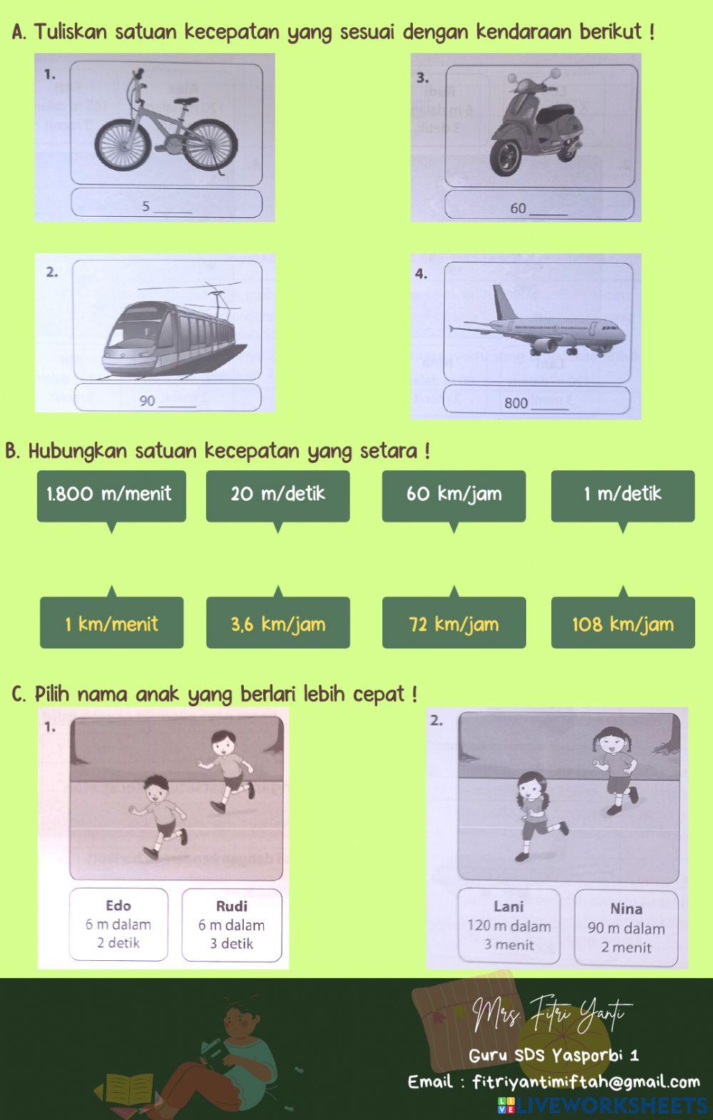 Kecepatan Kecepatan