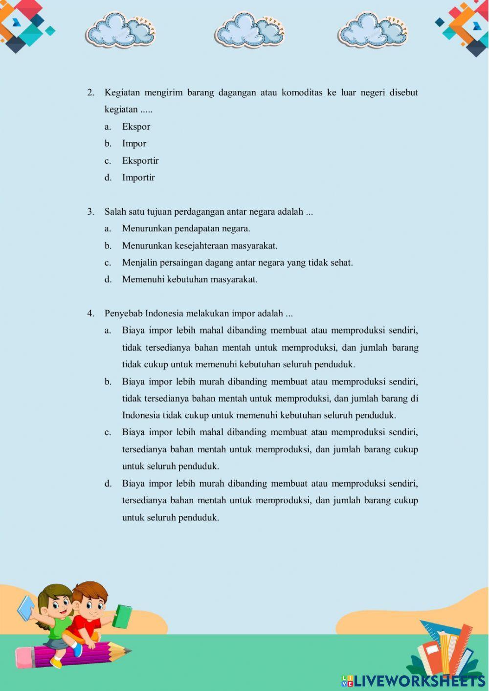 Kegiatan Ekspor dan Impor