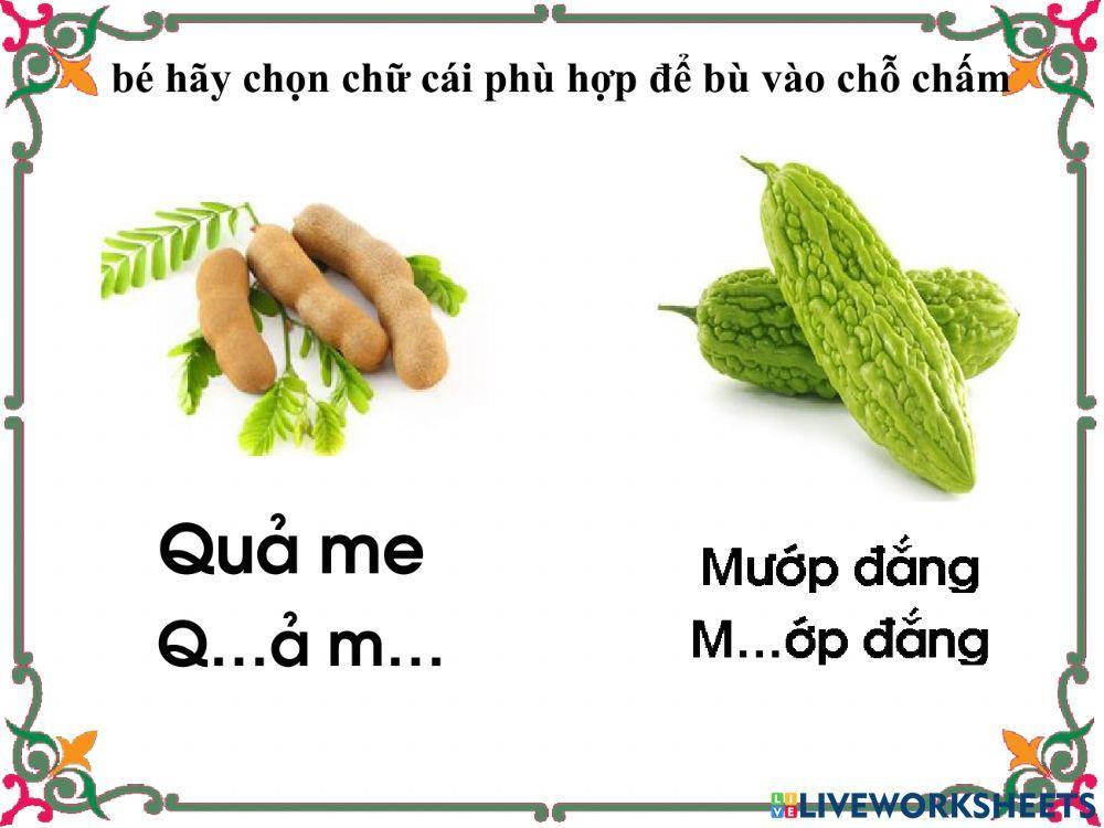 bài tập trò chơi với chx e,ê,u,ư