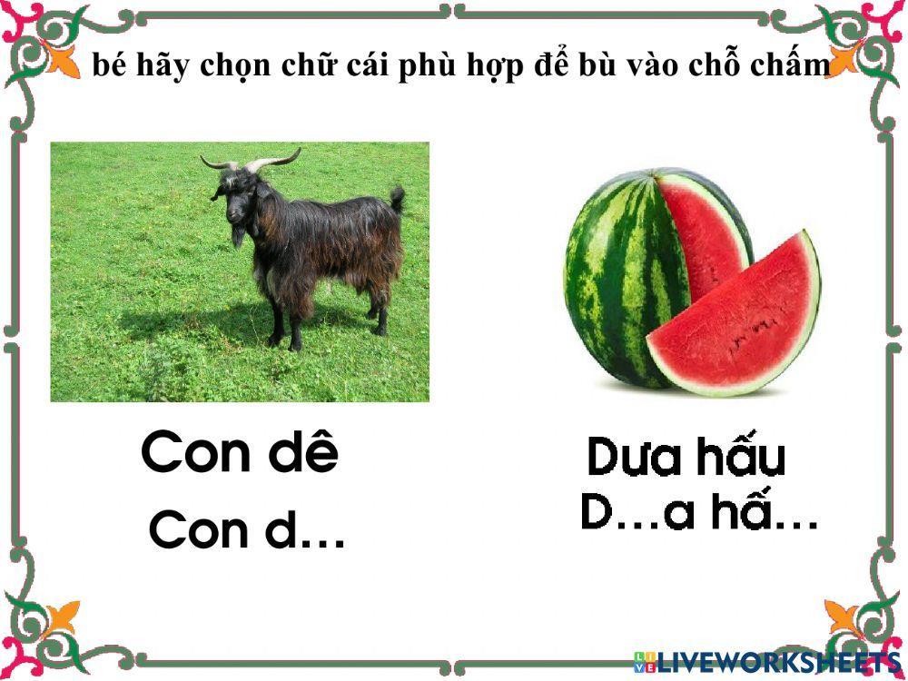 bài tập trò chơi với chx e,ê,u,ư