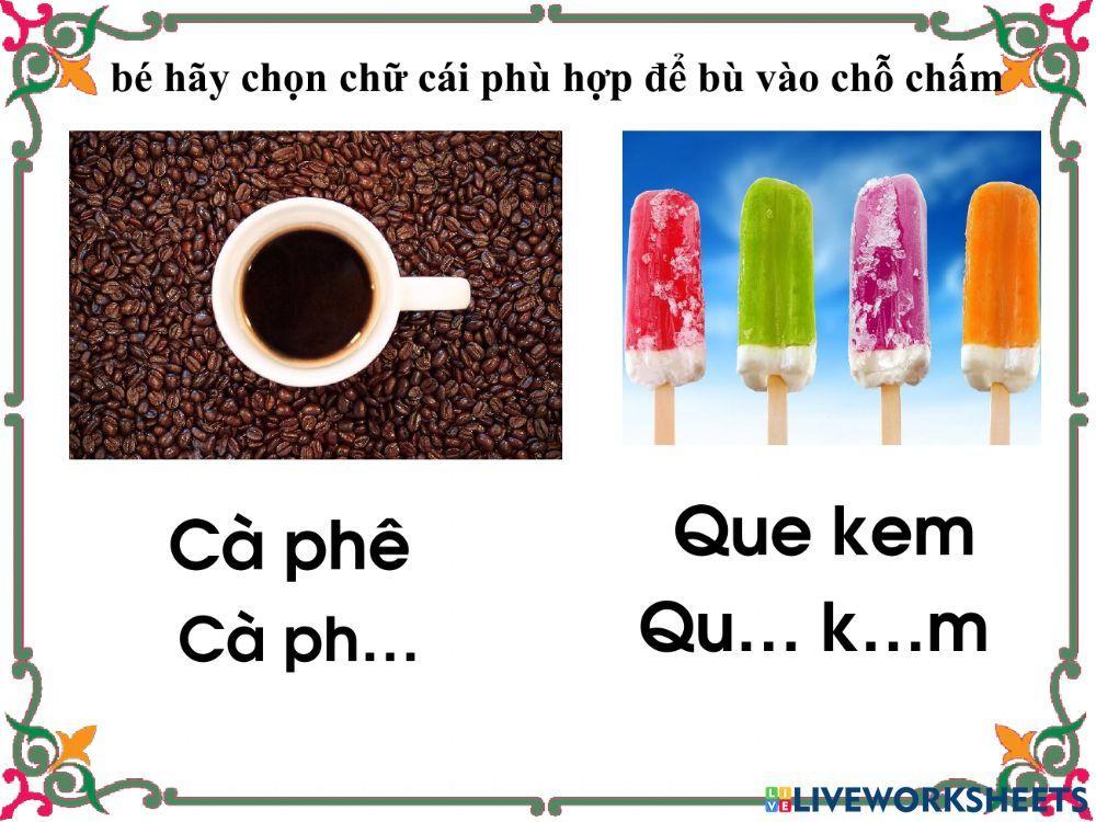 bài tập trò chơi với chx e,ê,u,ư