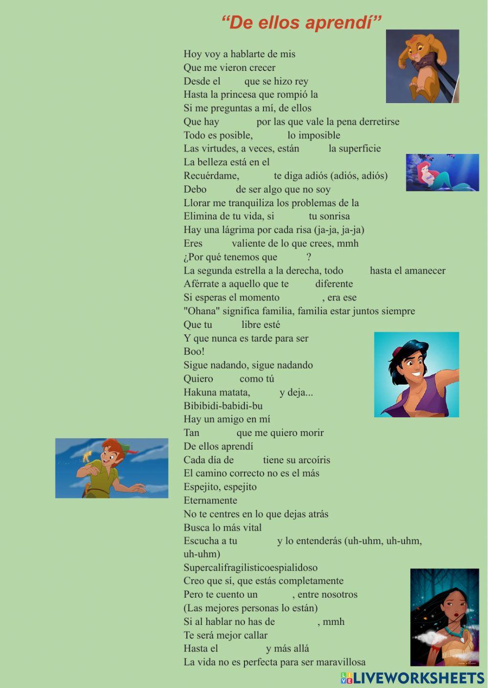 Comprensión oral - De ellos aprendí