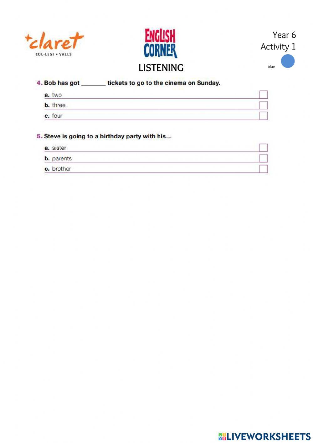 L6 - Activity 1 - blue