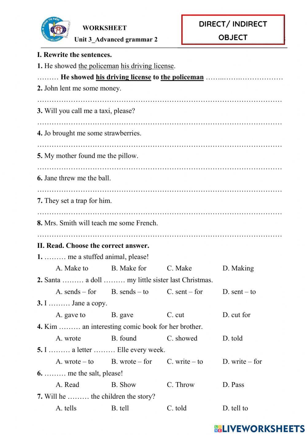 Advanced grammar 2-Unit 3-EOW5