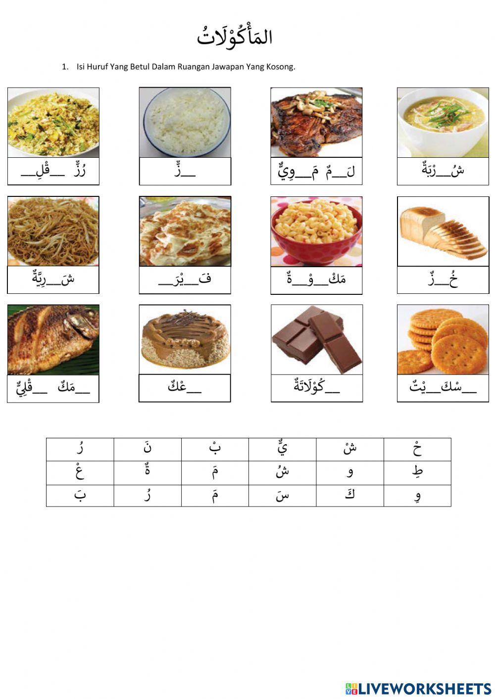 المَأْكُوْلَاتُ