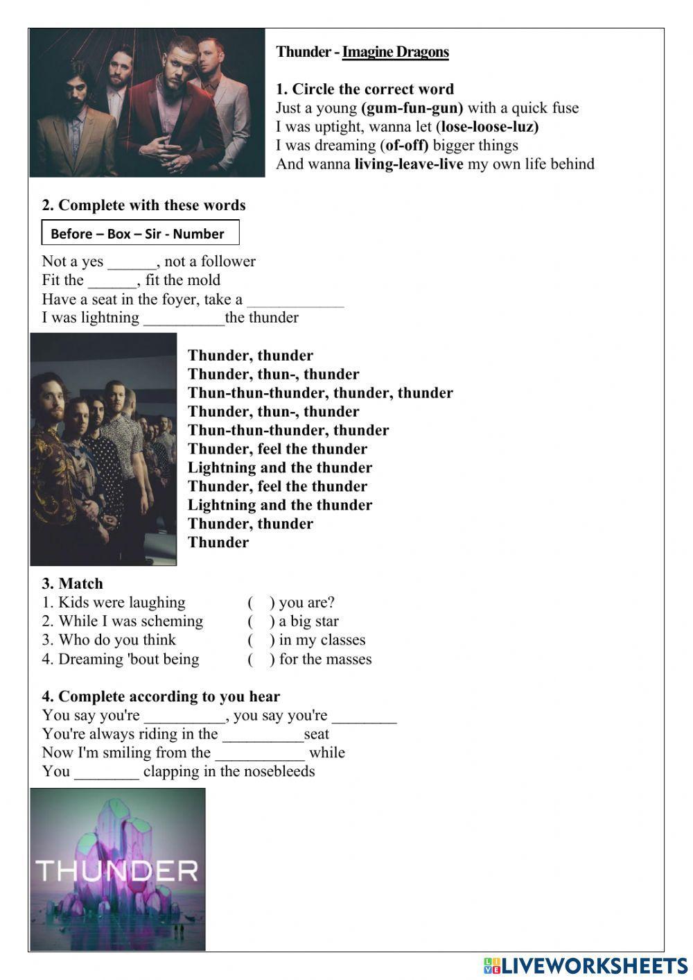 Thunder by Imagine Dragons