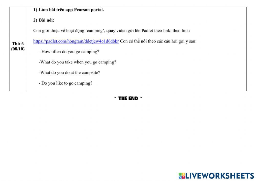 Hướng dẫn học tuần 10