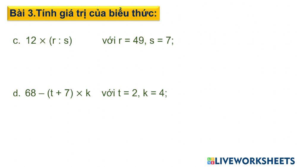 Toán 5.1-Luyện tập