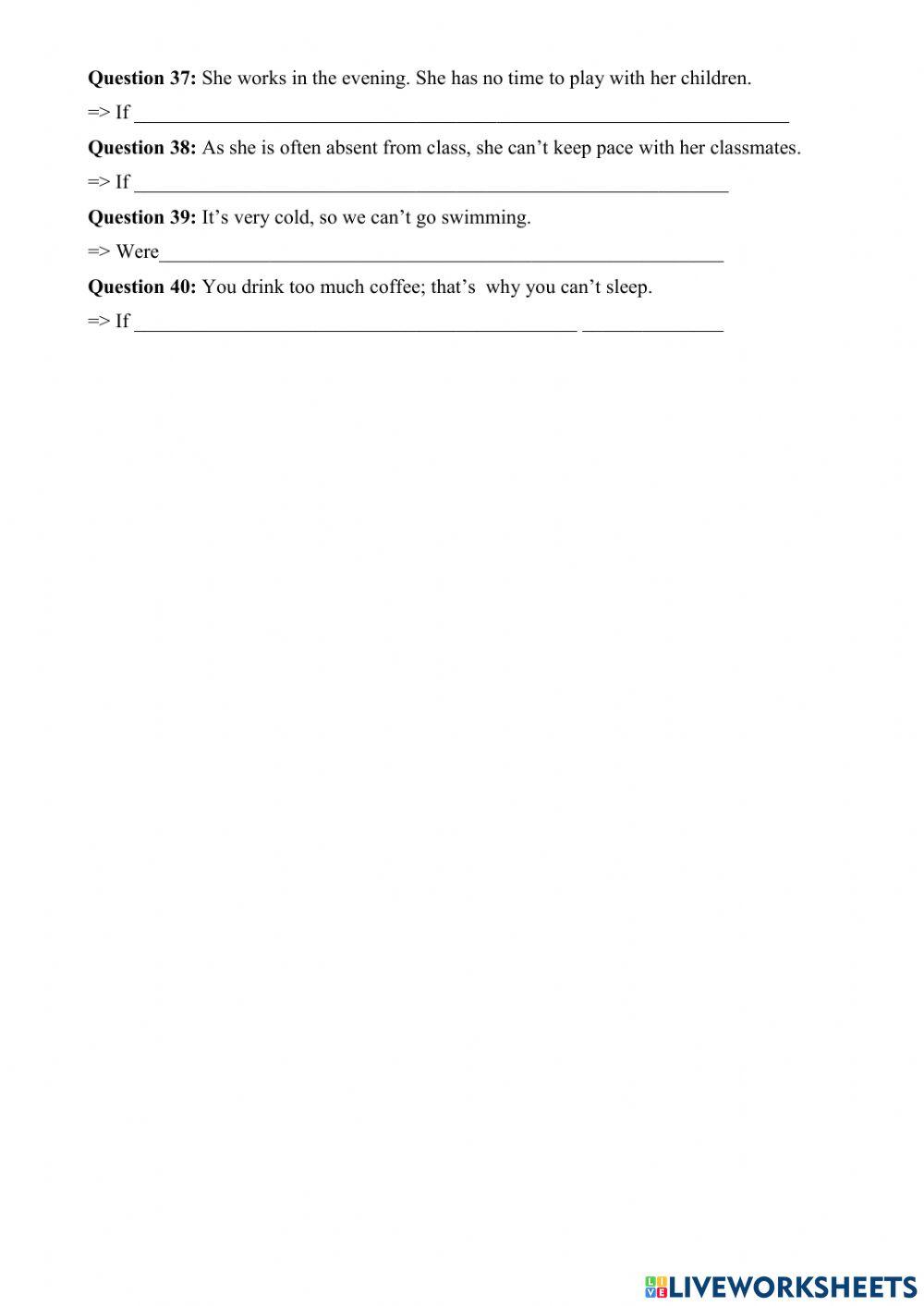 Conditional sentences ex 02b