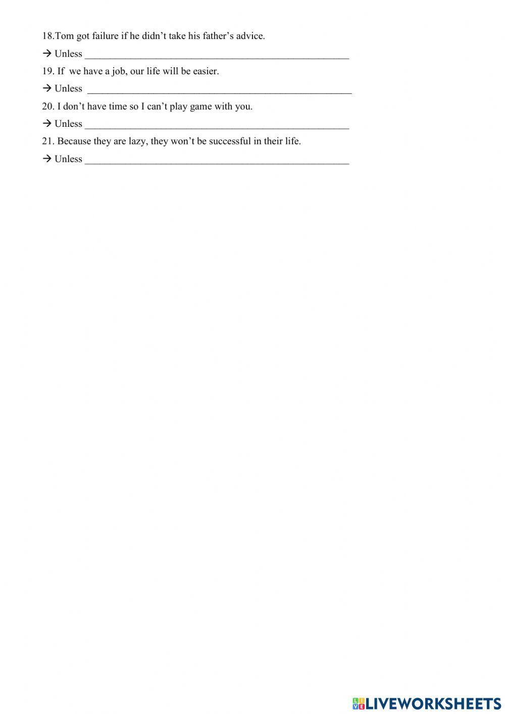 Conditional sentences ex 03b