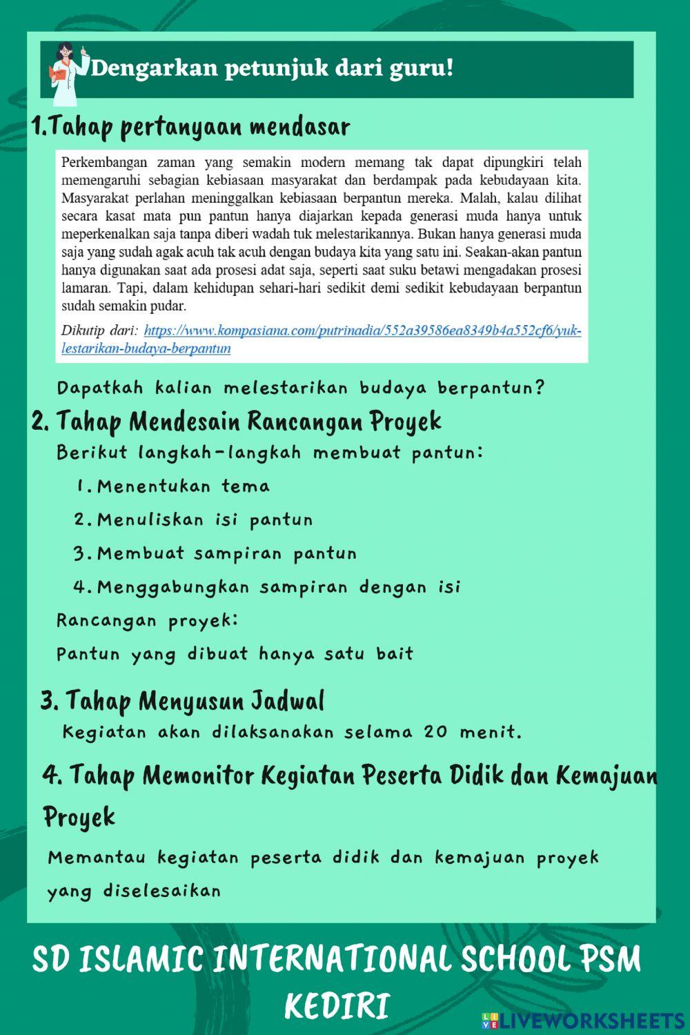 Proyek Tema 4 Subtema 1 PB 1