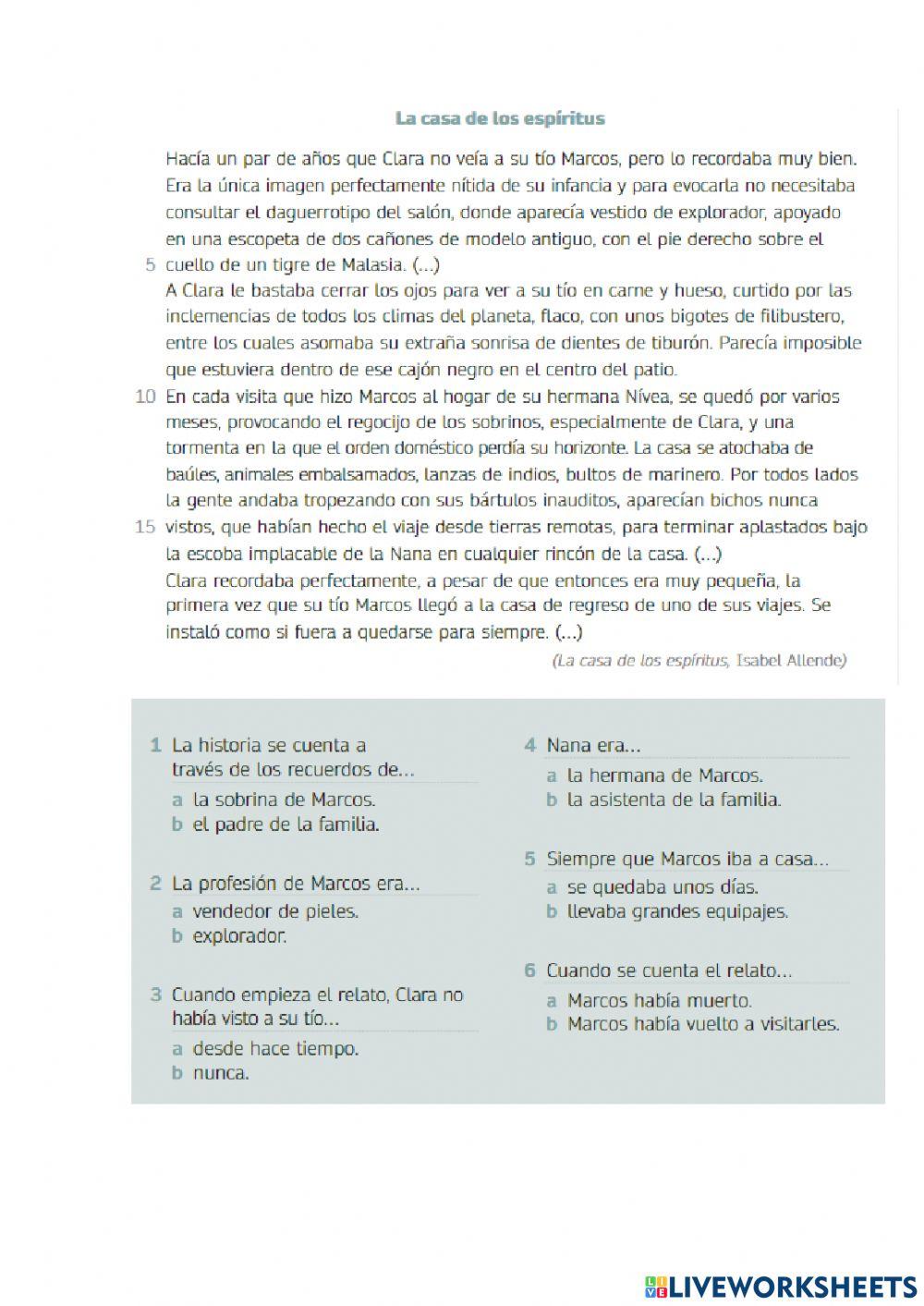 CL La casa de los espíritus