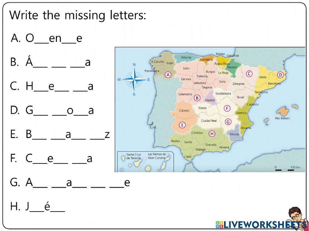 Spain Worksheets 5-9