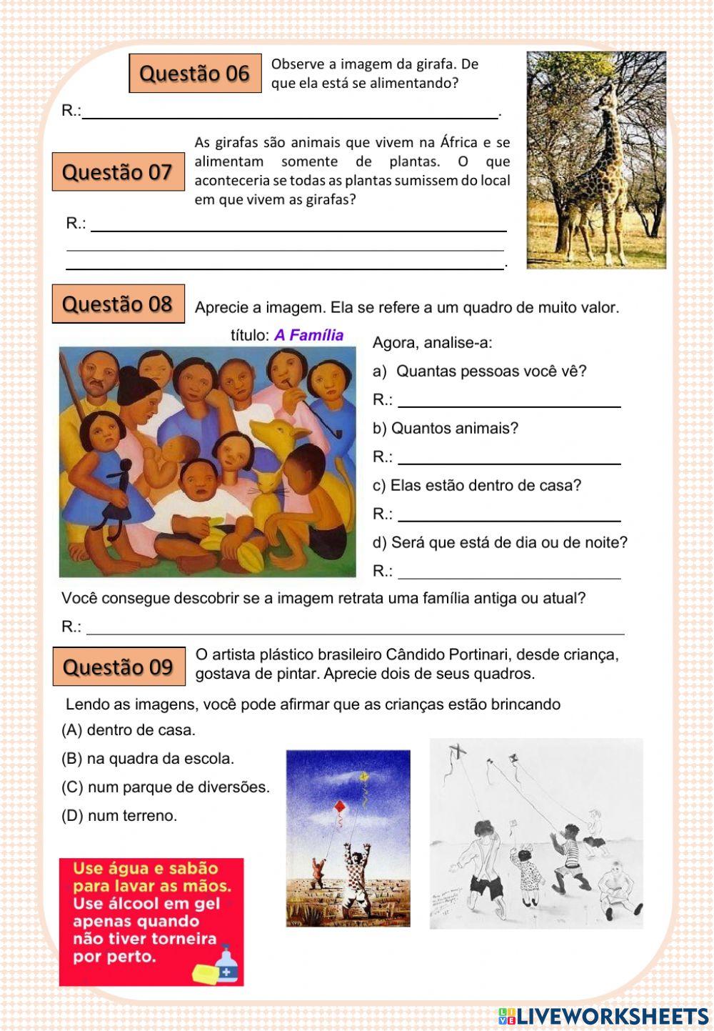 Atividade interdisciplinar