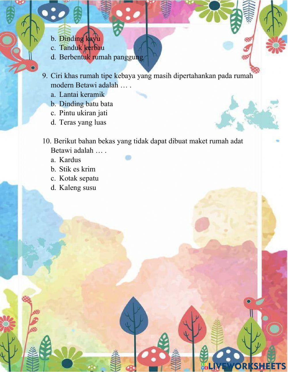 Plbj rumah adat betawi