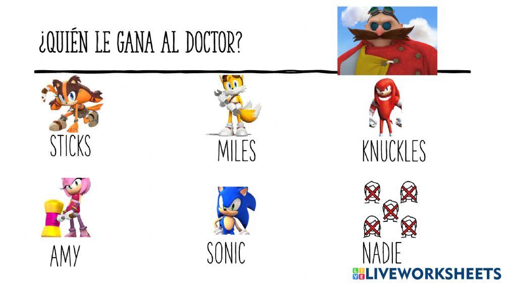 Sonic trabajo en equipo