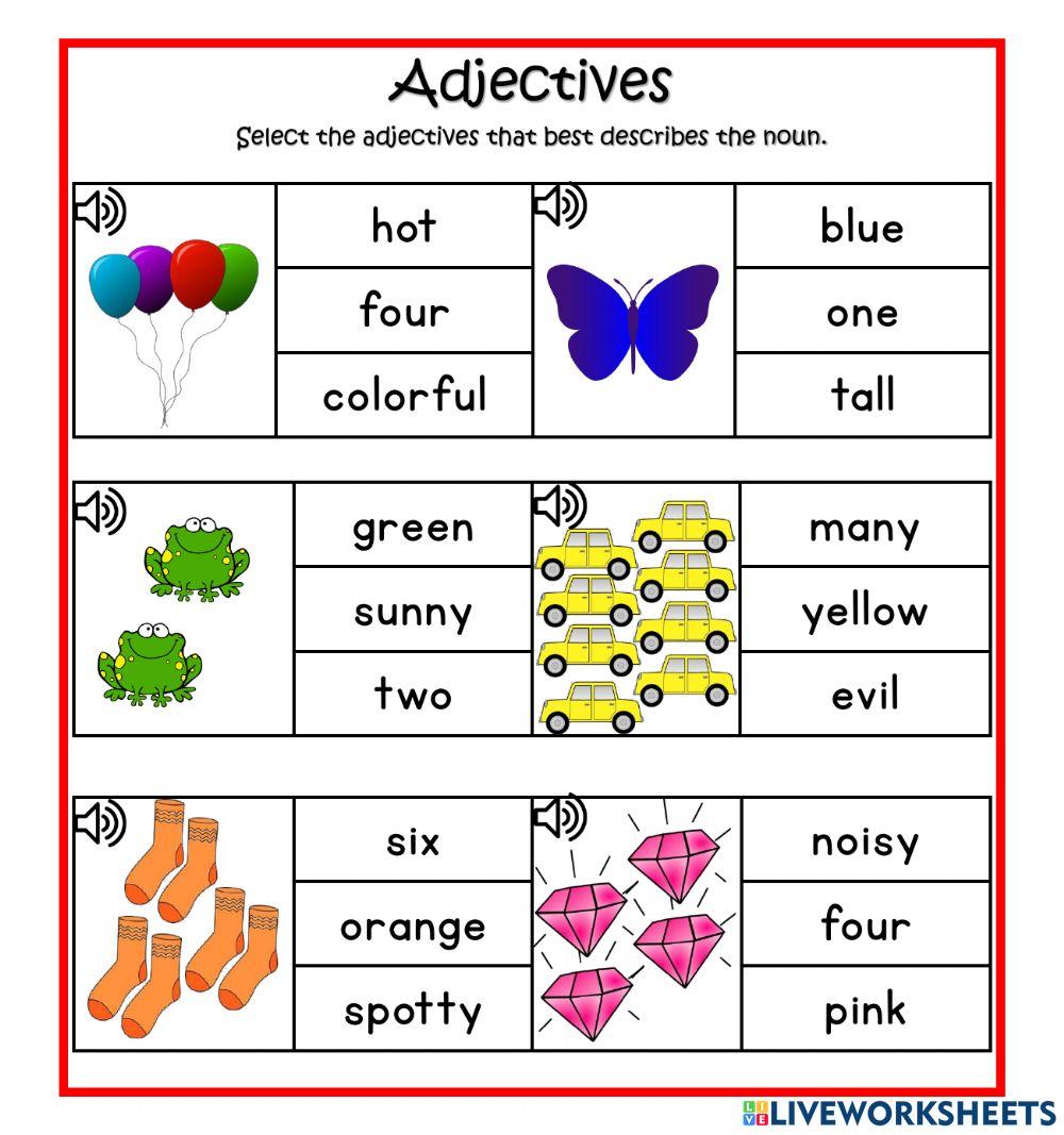 Adjectives - DJ