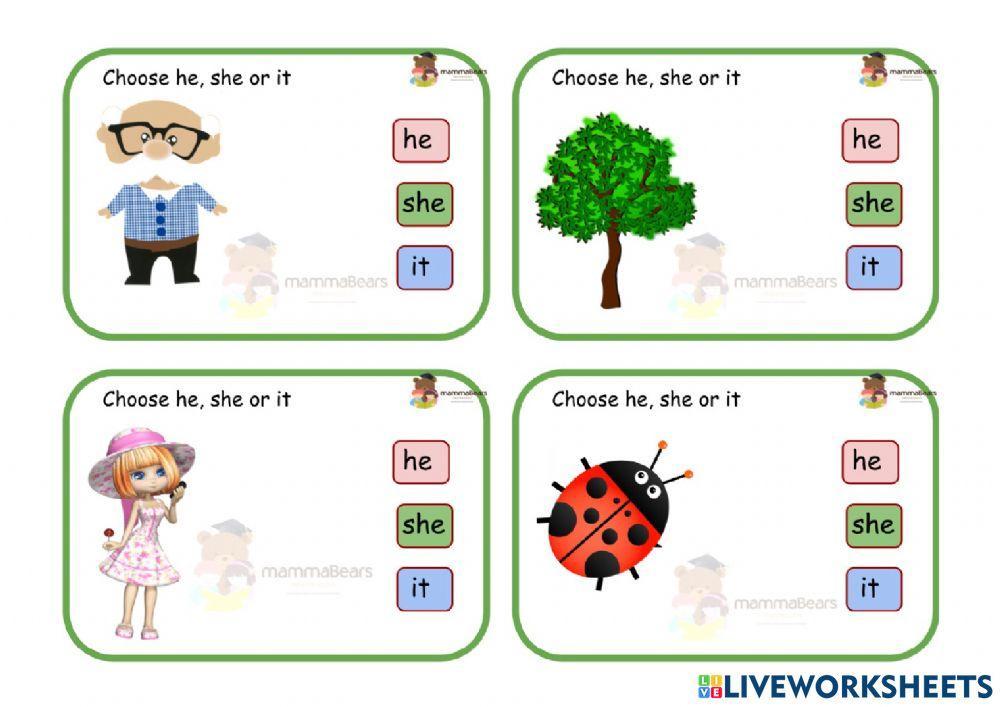 Choose he, she or it 1478103 | MammaBears | Live